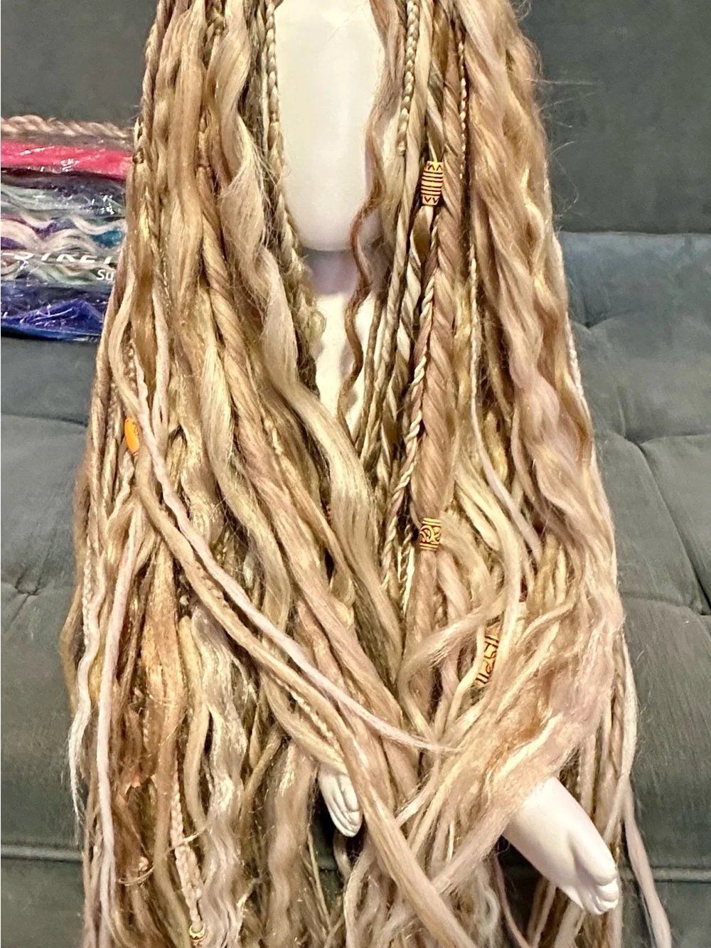 Blonde Boho Hair Extensions Full Set 70 DE